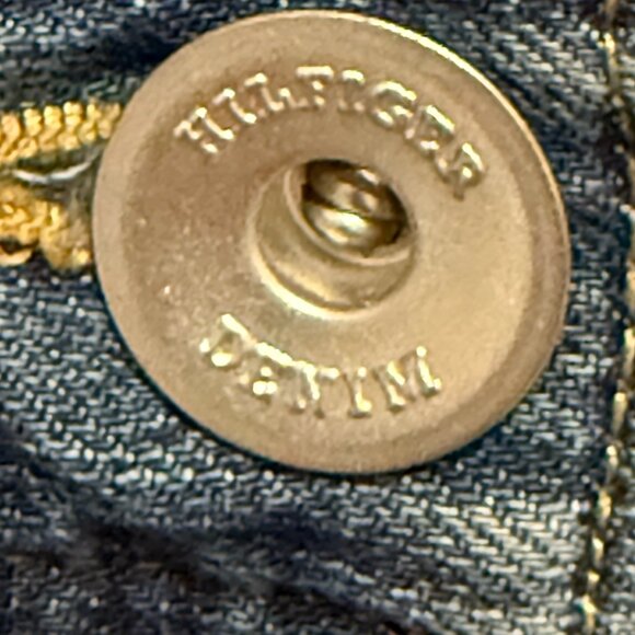 VINTAGE 00'S TOMMY HILFIGER DENIM MINI SKIRT 2 Women's Skirt Y2K Blue - Picture 4 of 9